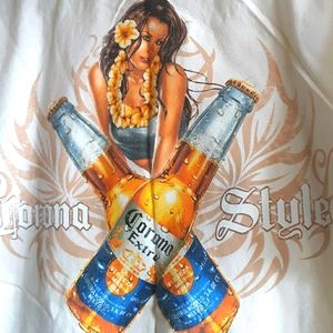 Y2K 2006 Corona Beer Tshirt